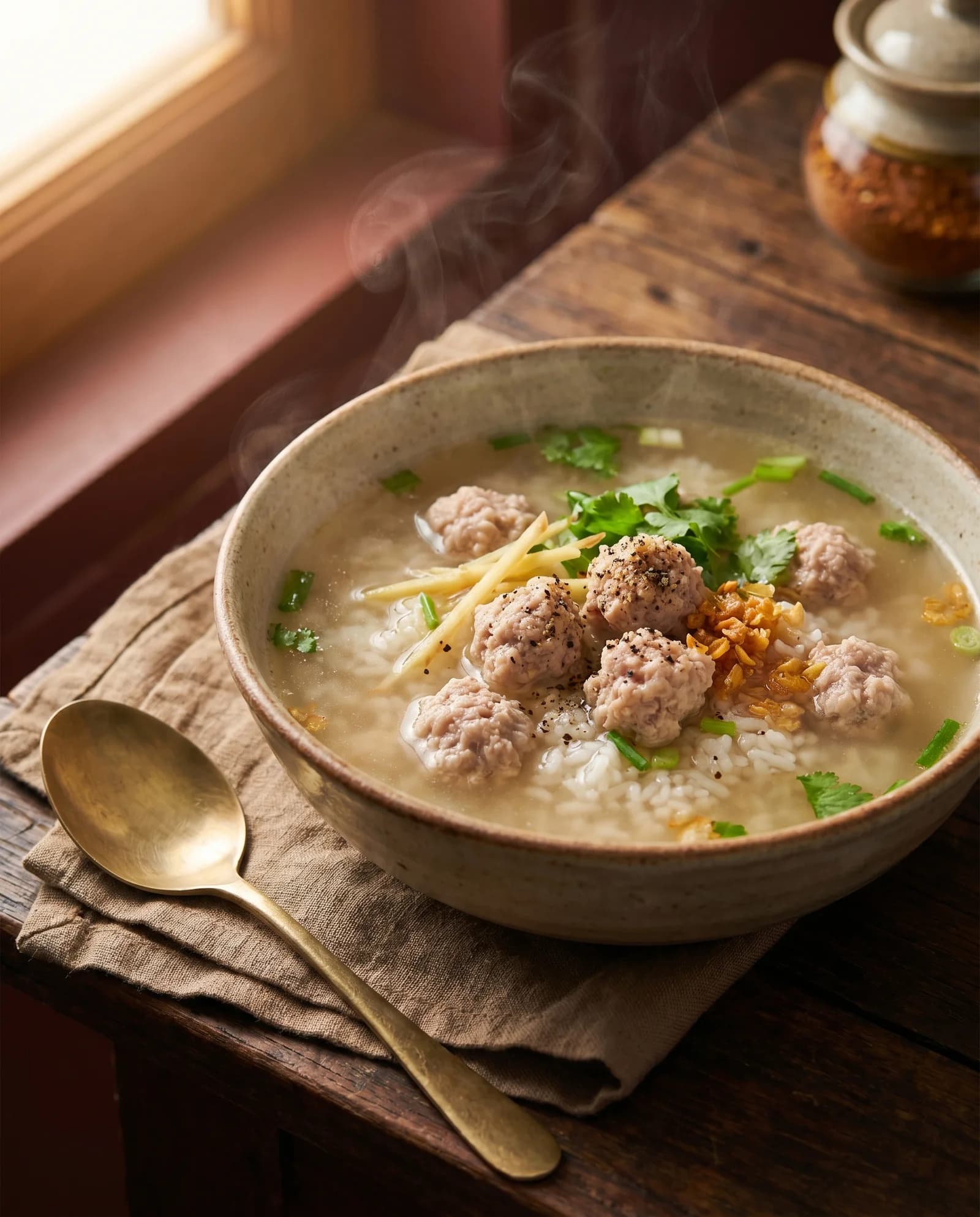 ข้าวต้มหมูสับ