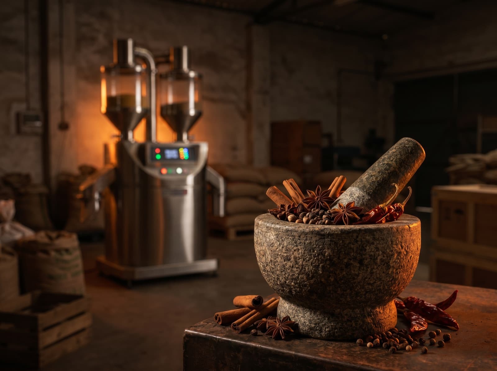 From stone mortar to certified grinding facility